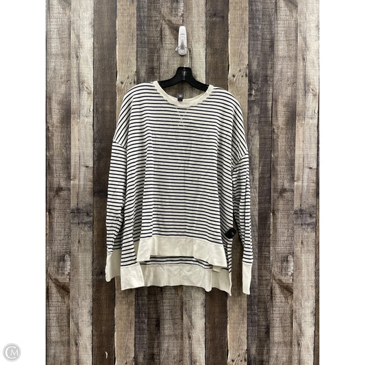 Athletic Top Long Sleeve Crewneck By Sweaty Betty In Striped Pattern, Size: Xxl