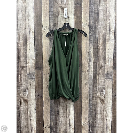Top Sleeveless By Zenana In Green, Size: 2x