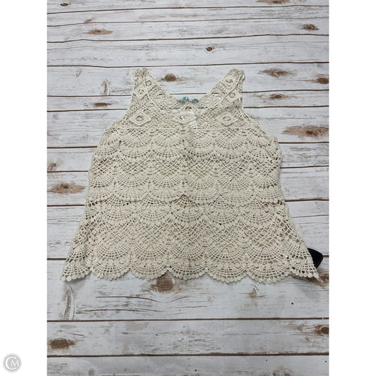 Top Sleeveless By Maurices In Ivory, Size: L