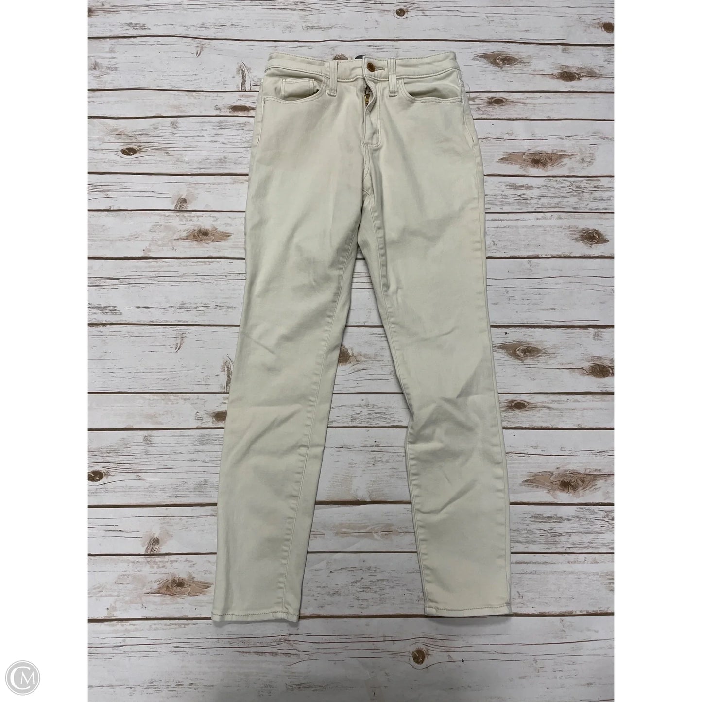 Jeans Skinny By Universal Thread In Ivory, Size: 6