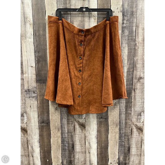 Skirt Mini & Short By Shein In Brown, Size: 3x