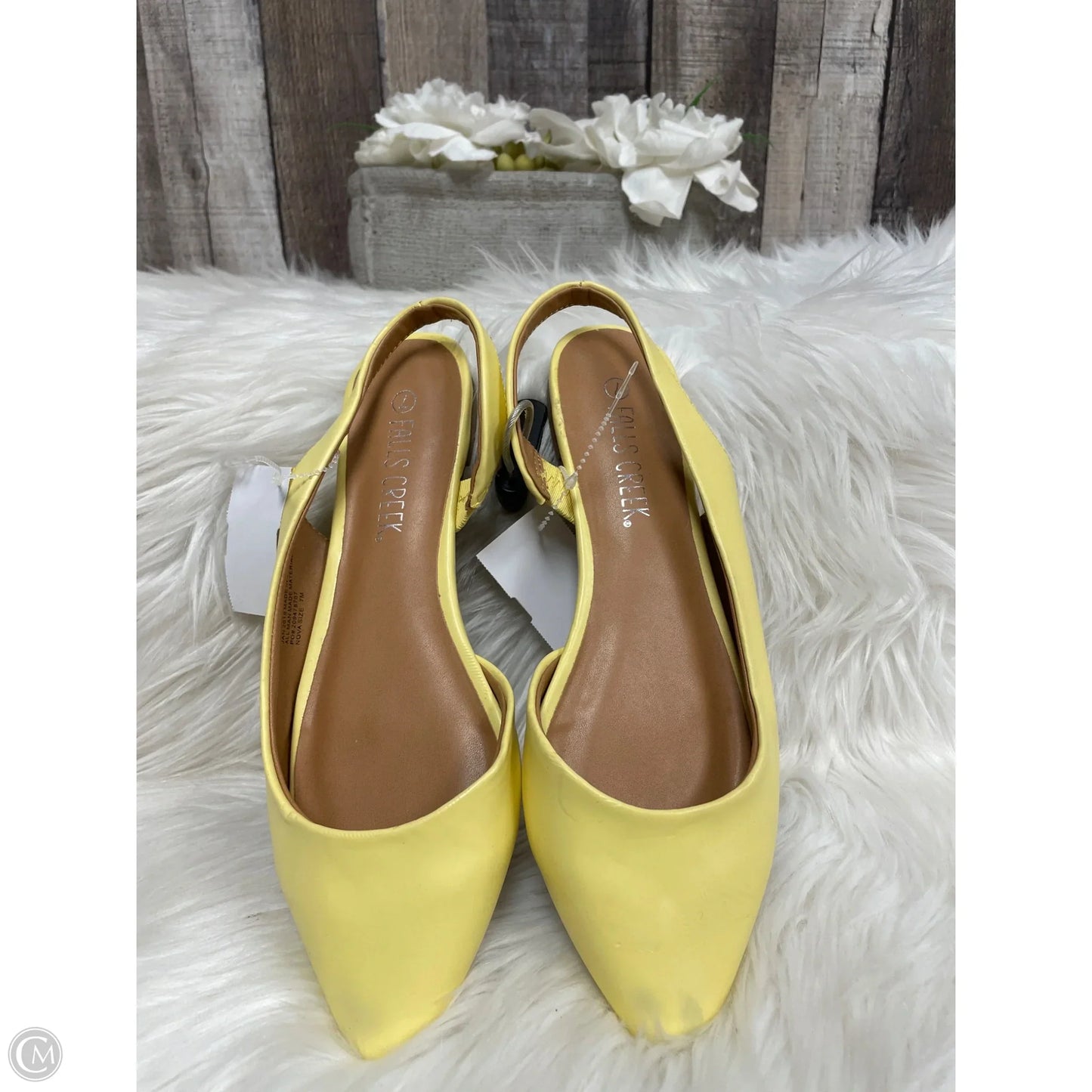 Shoes Flats By Falls Creek In Yellow, Size: 7