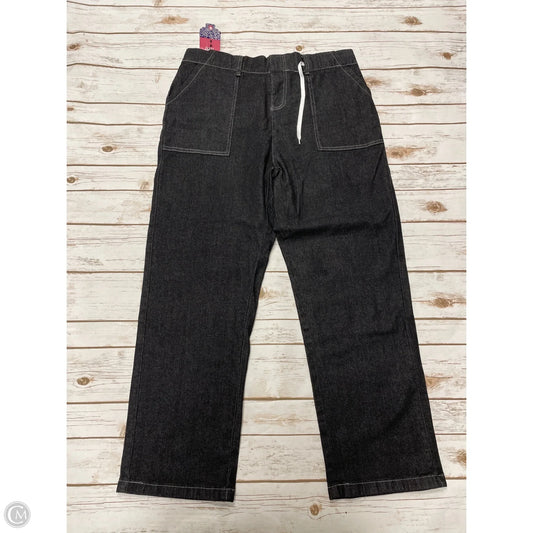 Jeans Straight By Cme In Black Denim, Size: Xxl