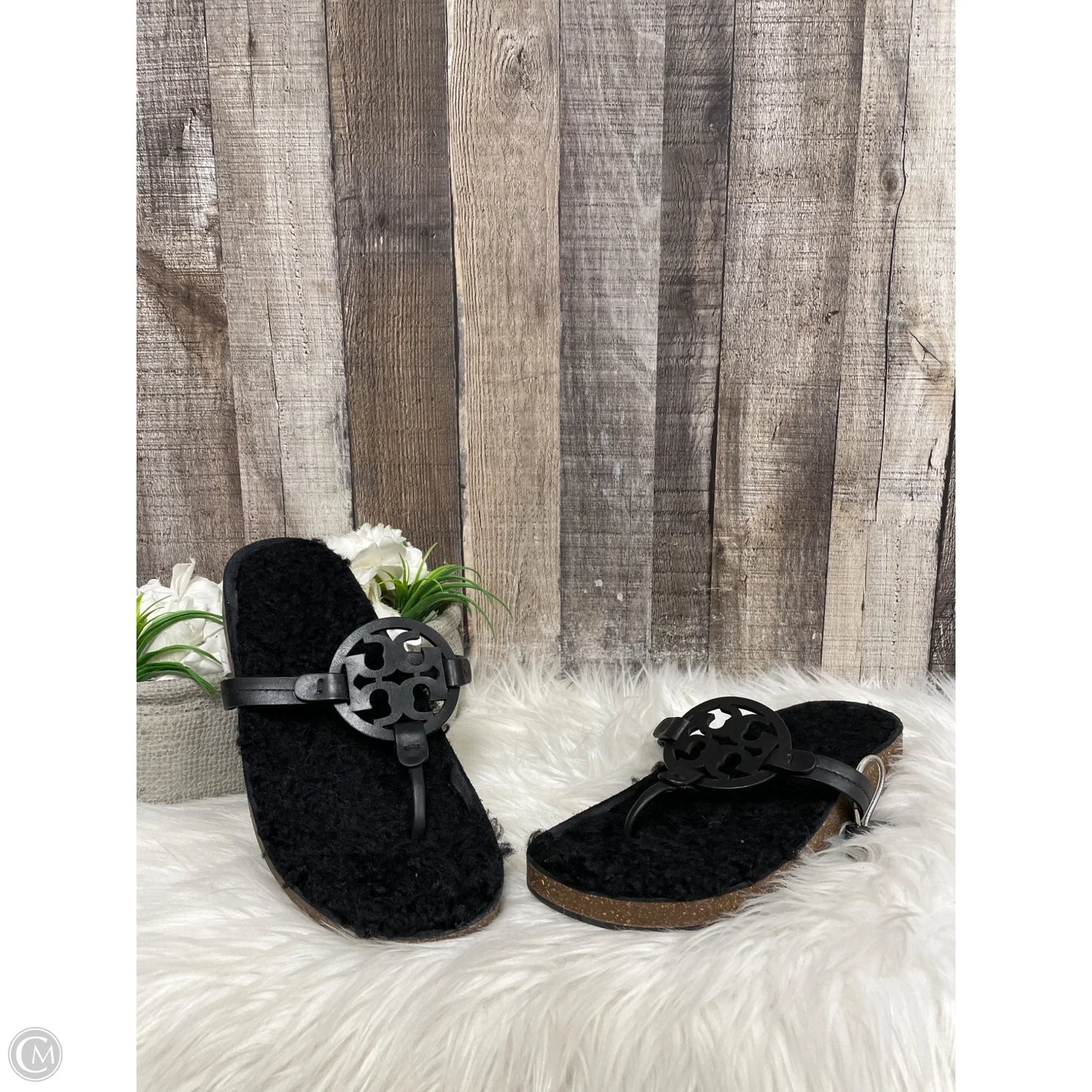 Sandals Designer By Tory Burch In Black, Size: 10