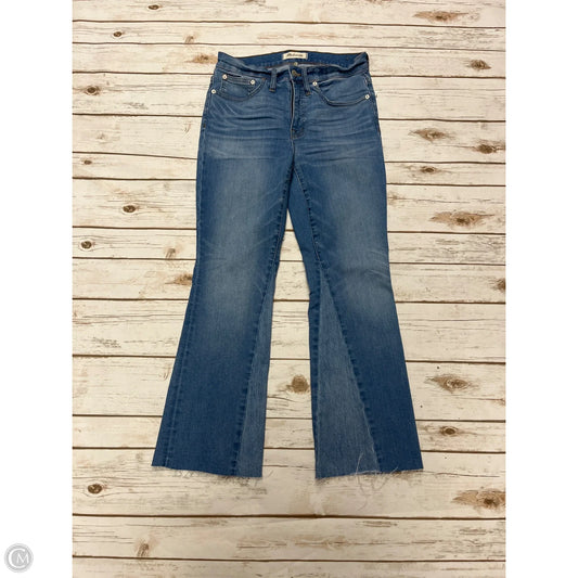 Jeans Boot Cut By Madewell In Blue Denim, Size: 4