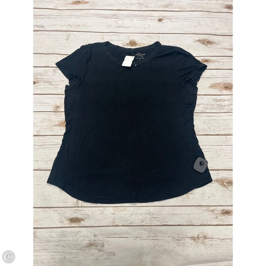 Top Short Sleeve By American Eagle In Black, Size: L