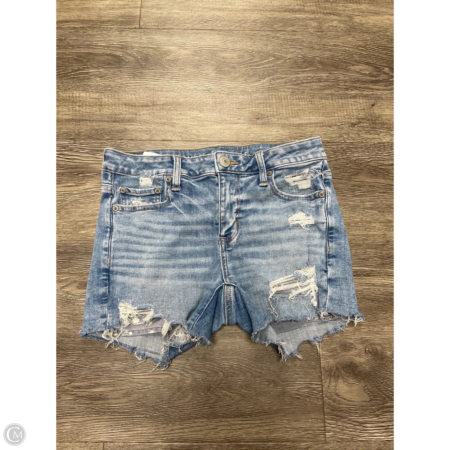 Shorts By American Eagle In Blue Denim, Size: 4