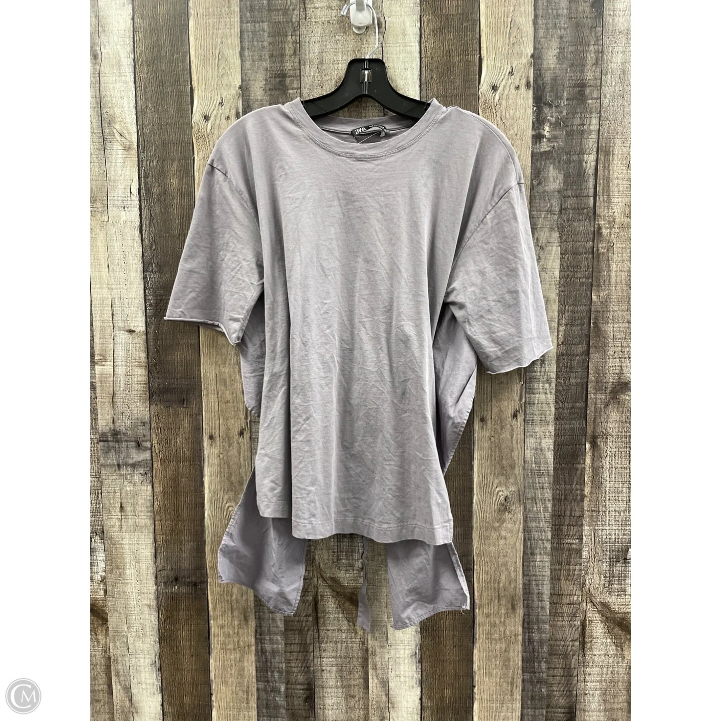 Top Short Sleeve By Zara In Purple, Size: S