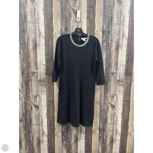 Dress Sweater By Liz Claiborne In Black, Size: S