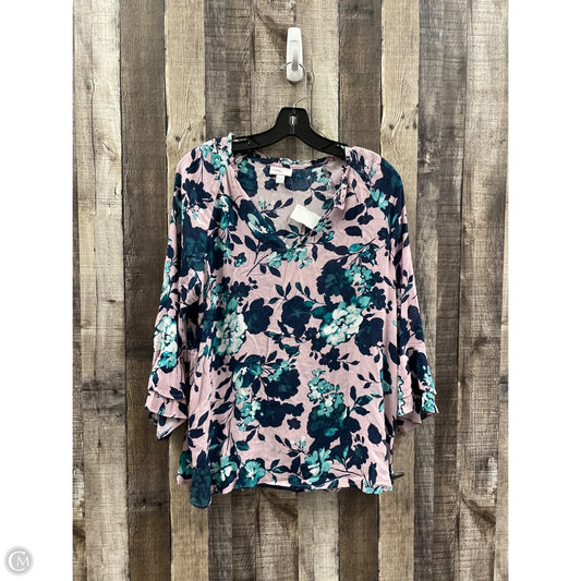 Top Long Sleeve By J. Jill In Multi-colored, Size: S