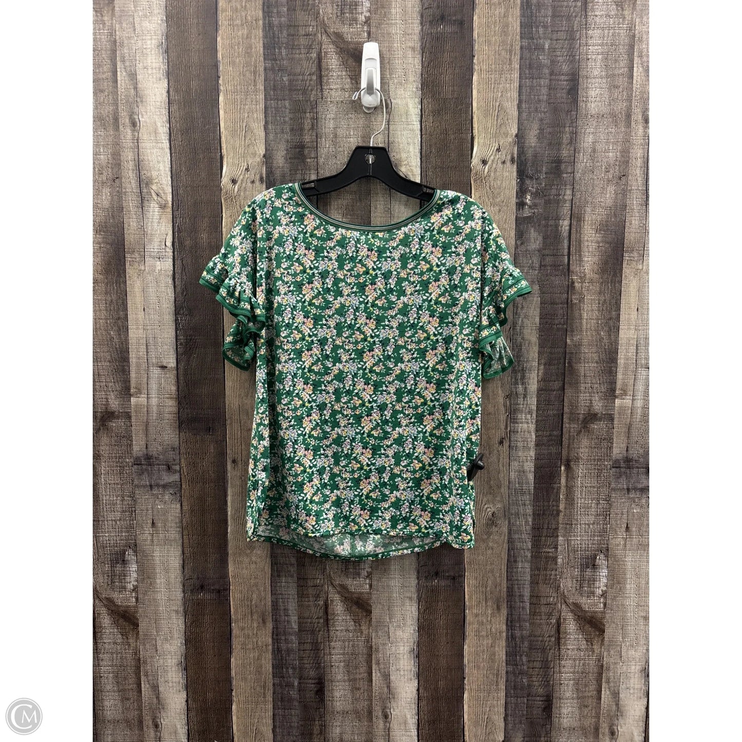 Top Short Sleeve By Max Studio In Green, Size: Xs