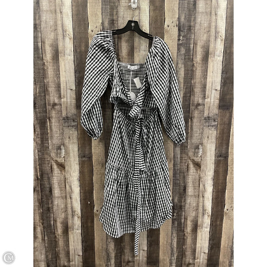 Dress Casual Midi By Cme In Black & White, Size: M