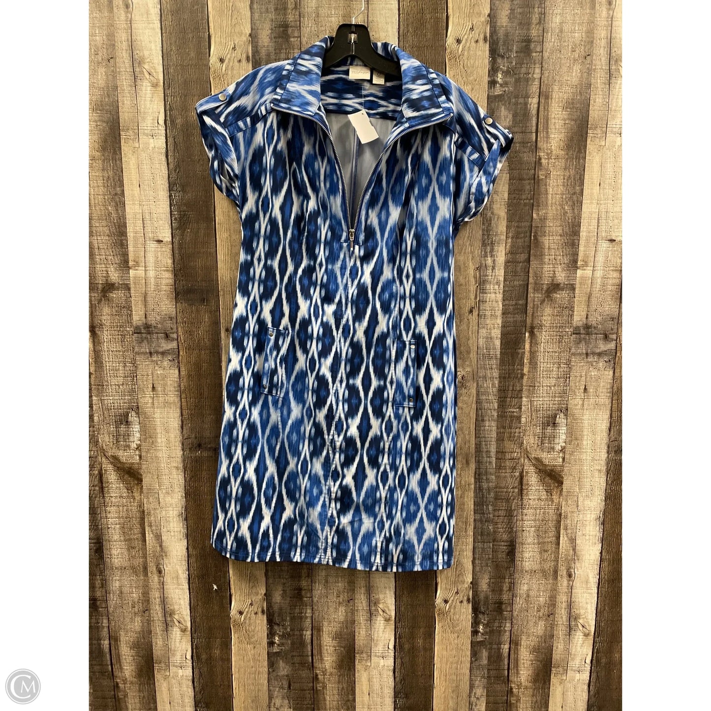 Dress Casual Short By Zenergy By Chicos In Blue, Size: 0