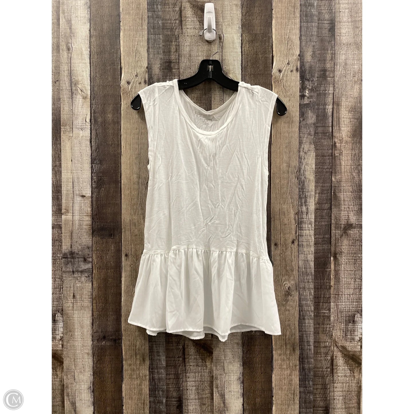 Top Sleeveless By Loft In White, Size: Xs