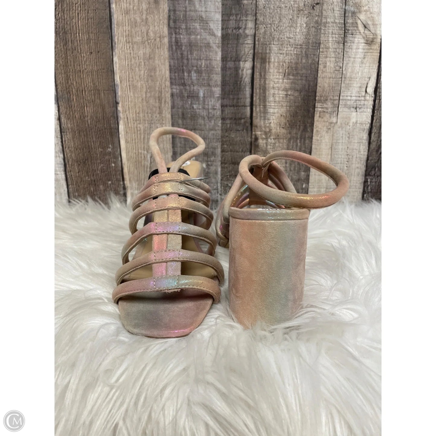 Sandals Heels Block By Free People In Multi-colored, Size: 10.5