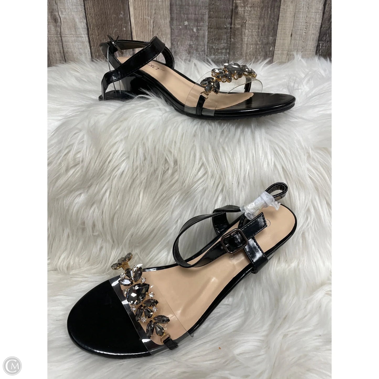 Sandals Heels Block By Cme In Multi-colored, Size: 7.5