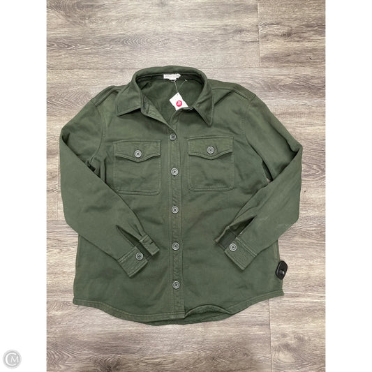 Jacket Shirt By Good American In Green, Size: 0