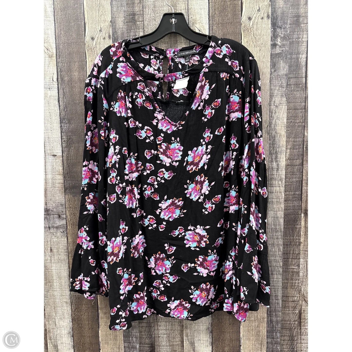 Top Long Sleeve By Lane Bryant In Floral Print, Size: 2x