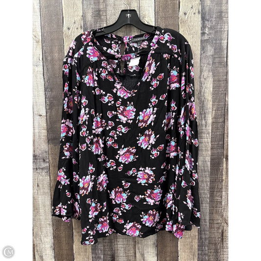 Top Long Sleeve By Lane Bryant In Floral Print, Size: 2x