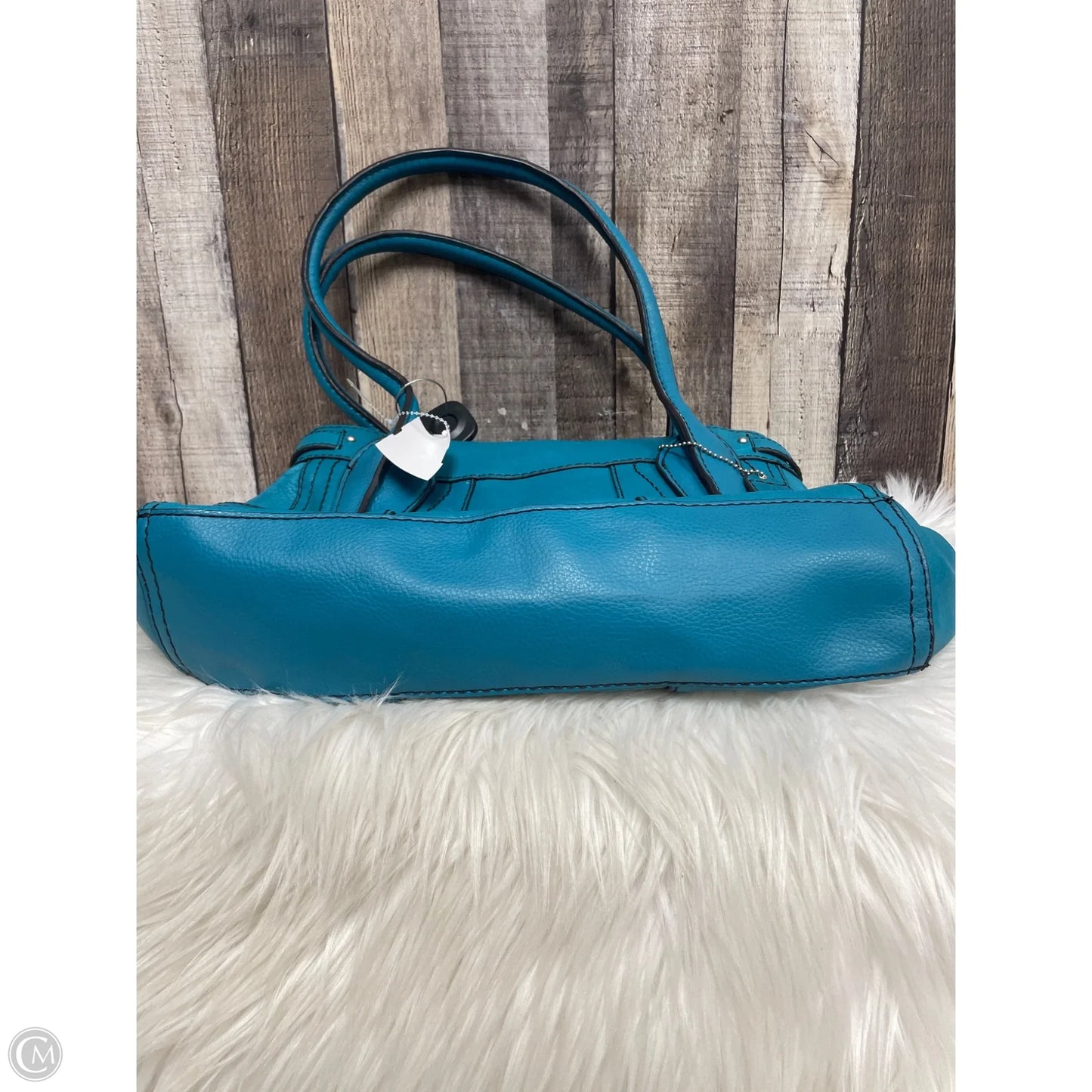 Handbag Leather By St Johns Bay, Size: Medium