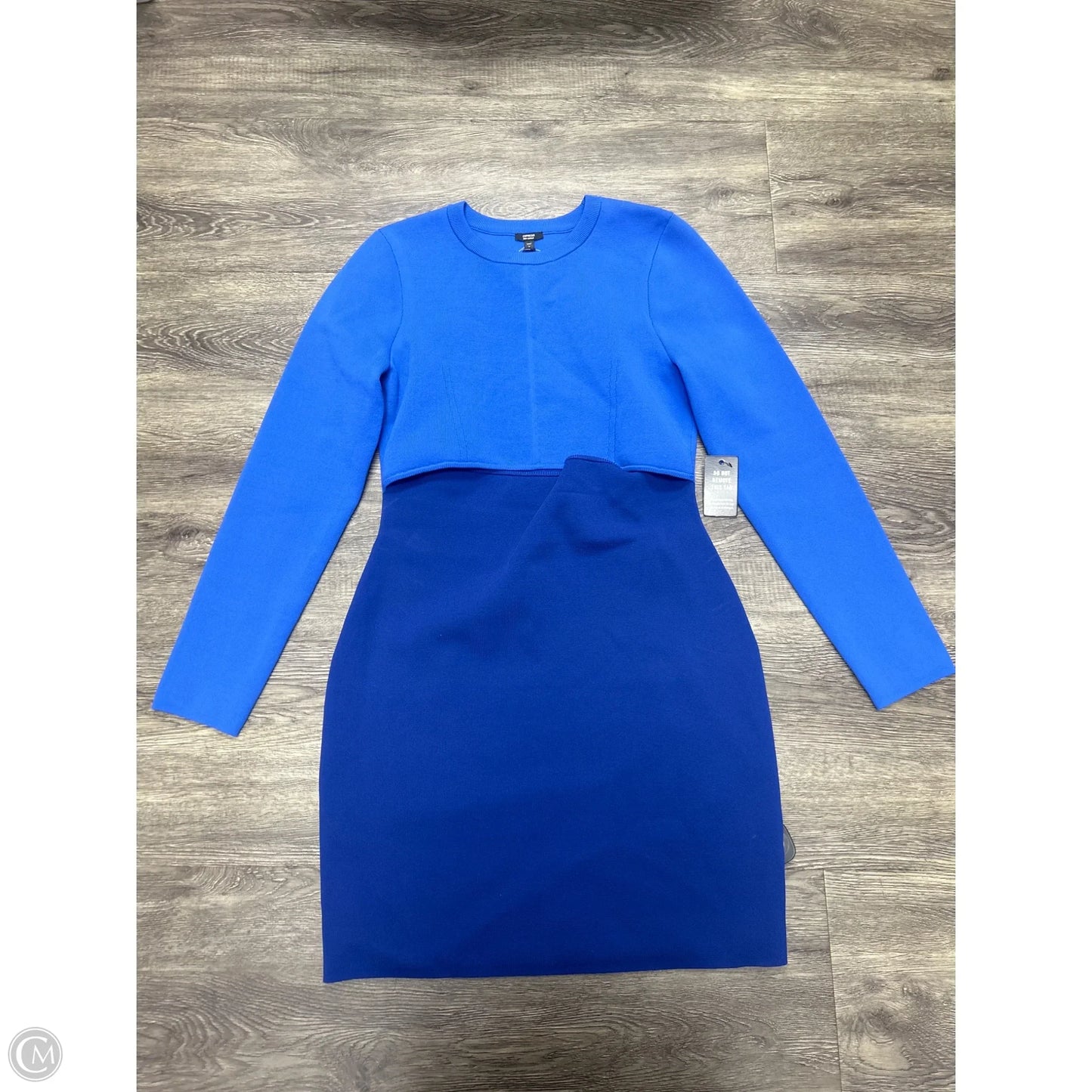 Dress Work By Express In Blue, Size: M