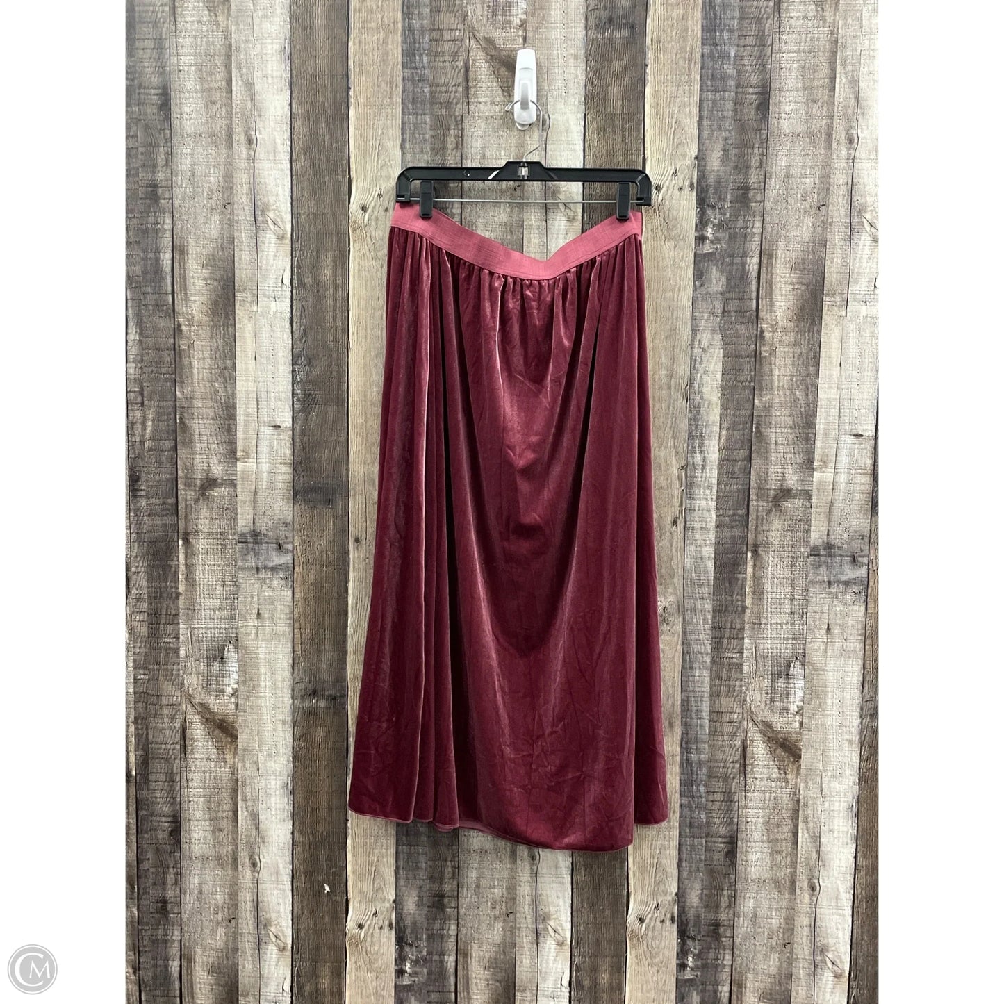Skirt Maxi By Kaktus In Maroon, Size: L