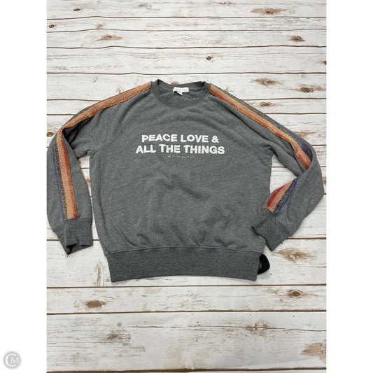 Sweatshirt Crewneck By Spiritual Gangster In Grey, Size: S