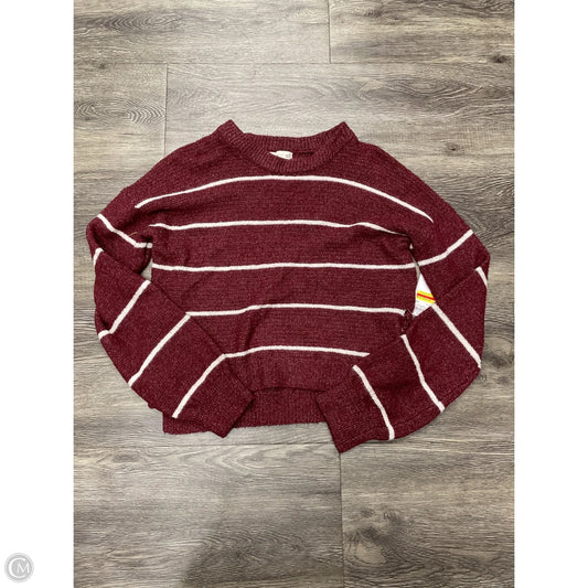 Sweater By So In Maroon, Size: Xs