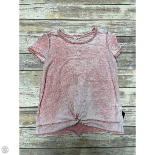 Top Short Sleeve By Jane And Delancey In Peach, Size: M