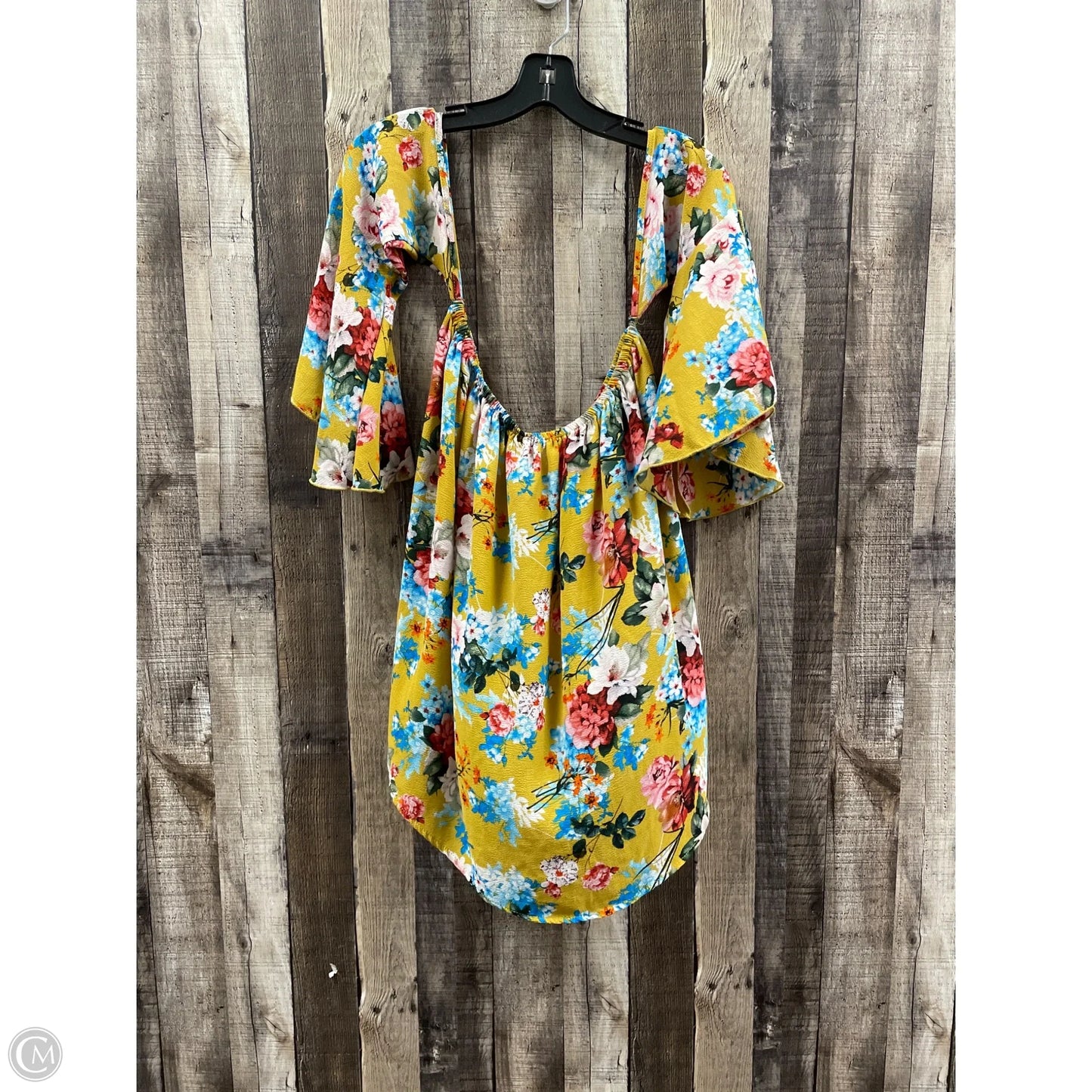 Top Long Sleeve By Peppermint In Floral Print, Size: M