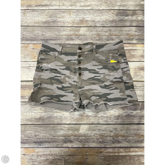 Shorts By Time And Tru In Camouflage Print, Size: 16