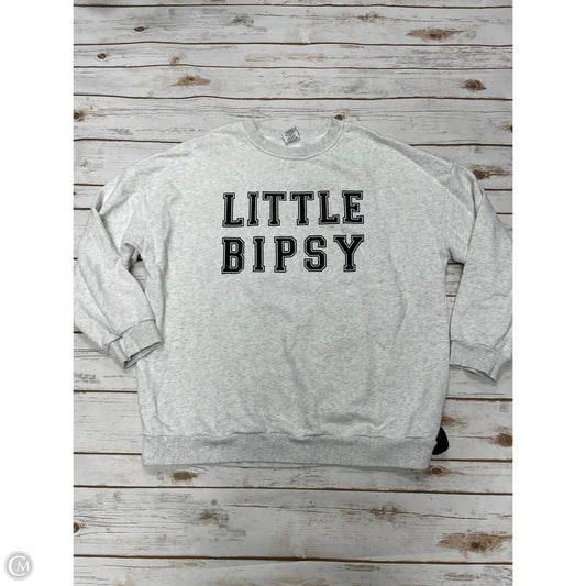 Sweatshirt Crewneck By Cme In Grey, Size: Xxl