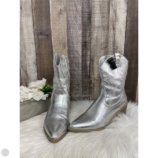 Boots Western By Dreamers In Silver, Size: 8.5