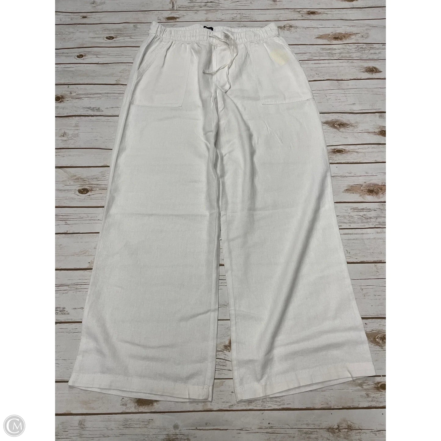 Pants Wide Leg By Gap In White, Size: M