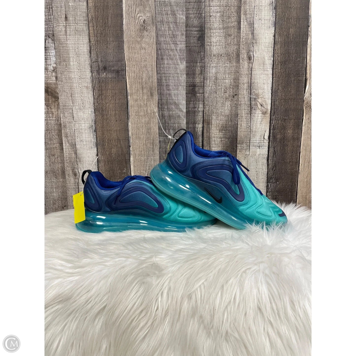 Shoes Athletic By Nike In Blue & Green, Size: 9