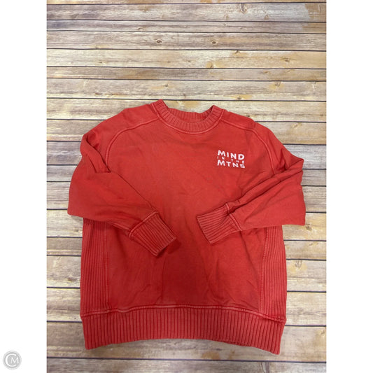 Sweatshirt Crewneck By Aerie In Orange, Size: Xs