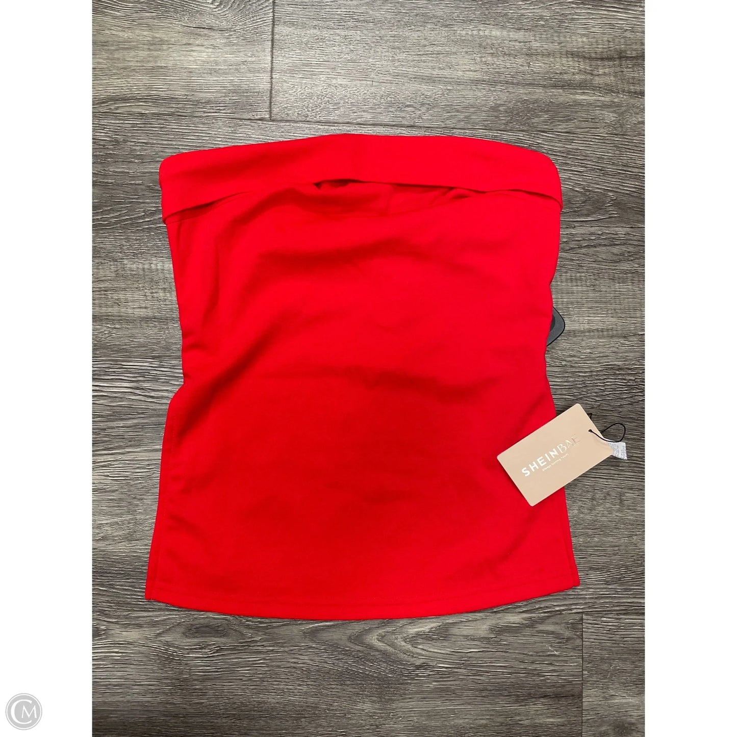Top Sleeveless By Shein In Red, Size: S