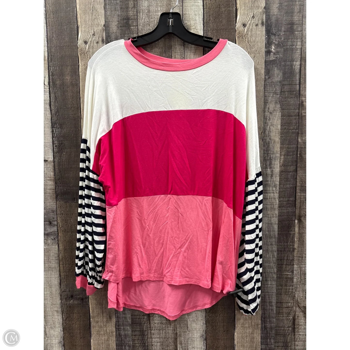 Top Long Sleeve By Adora In Multi-colored, Size: M