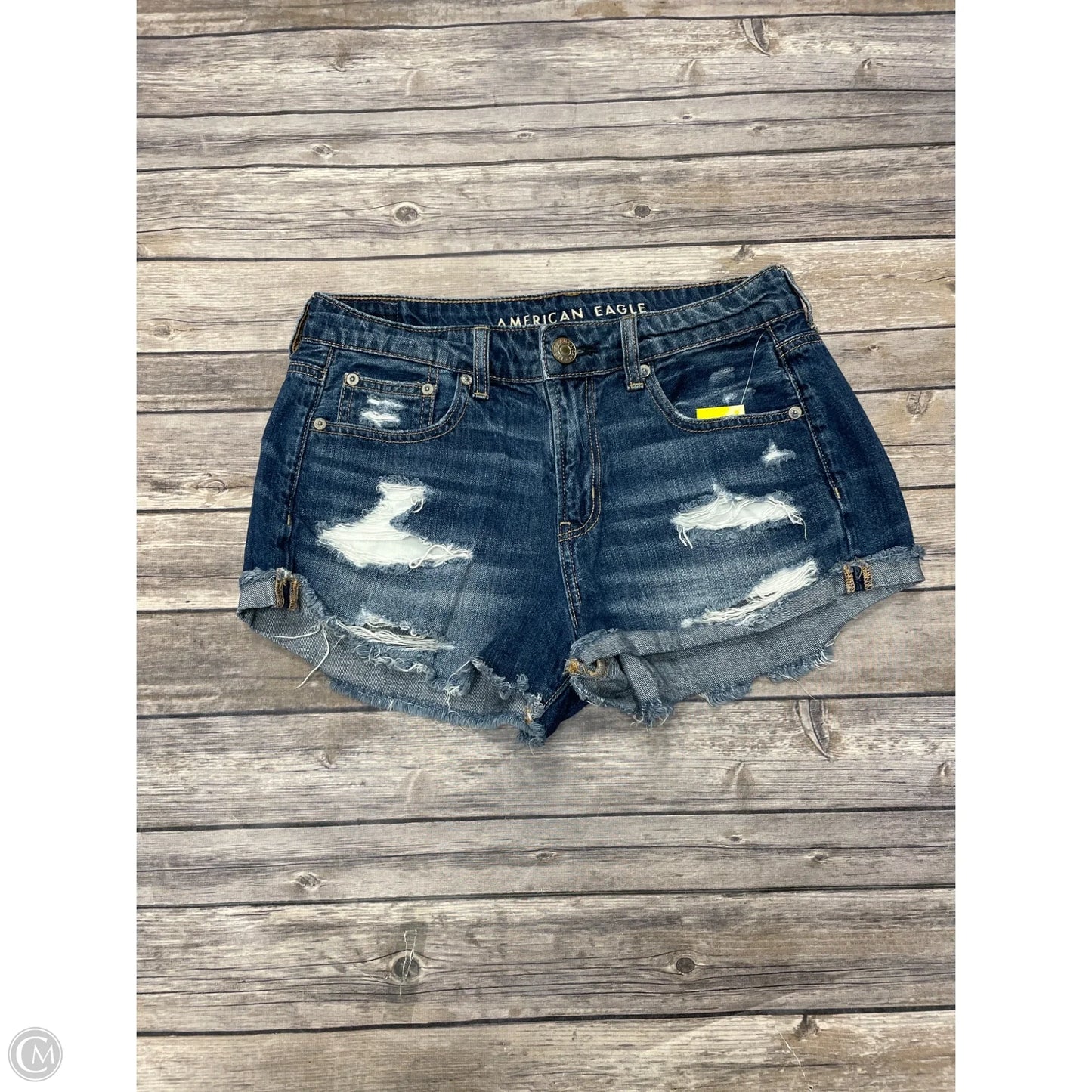 Shorts By American Eagle In Blue Denim, Size: 4
