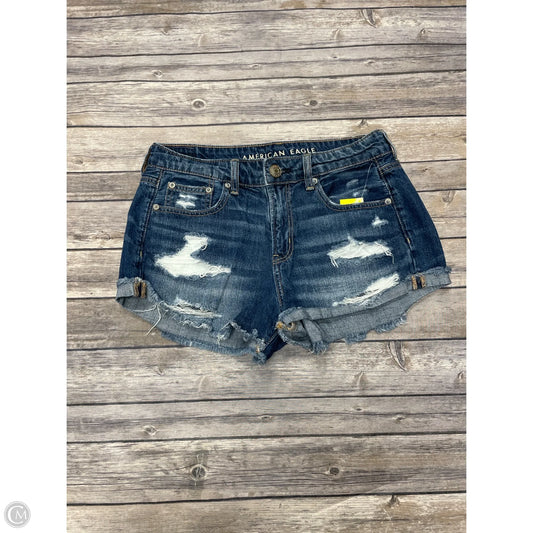 Shorts By American Eagle In Blue Denim, Size: 4