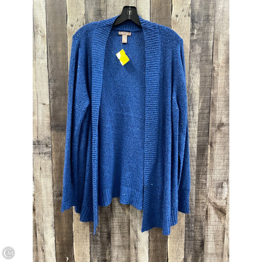 Sweater Cardigan By White Stag In Blue, Size: Xl