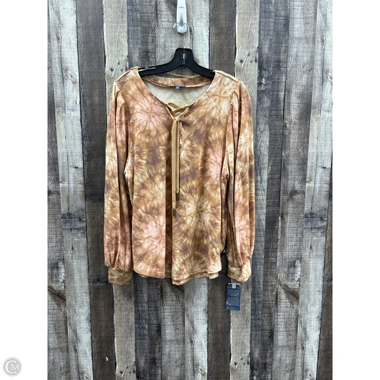 Top Long Sleeve By Democracy In Multi-colored, Size: Xl