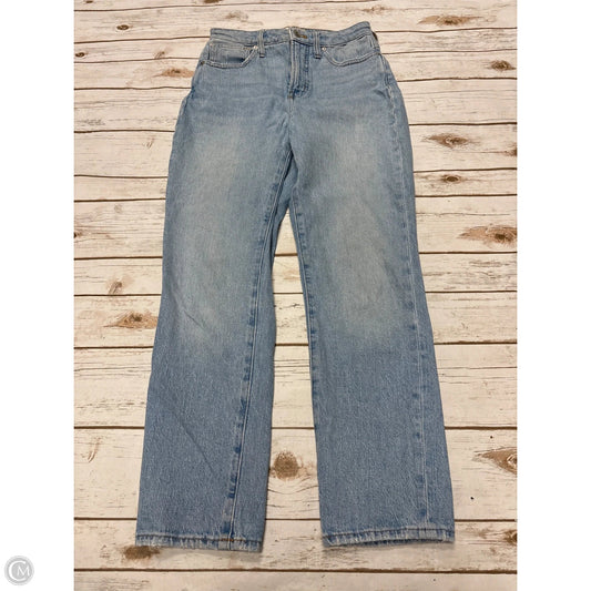 Jeans Straight By Madewell In Blue Denim, Size: 0
