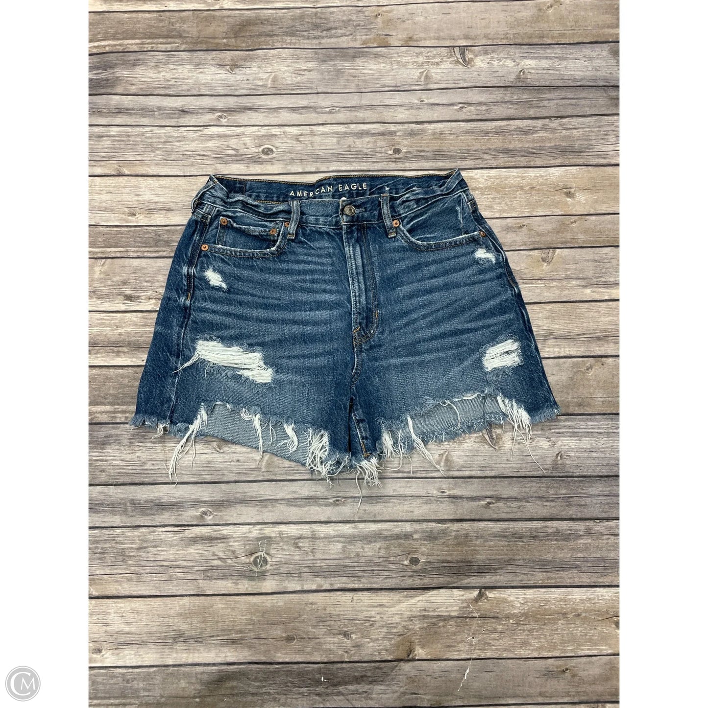 Shorts By American Eagle In Blue Denim, Size: 8
