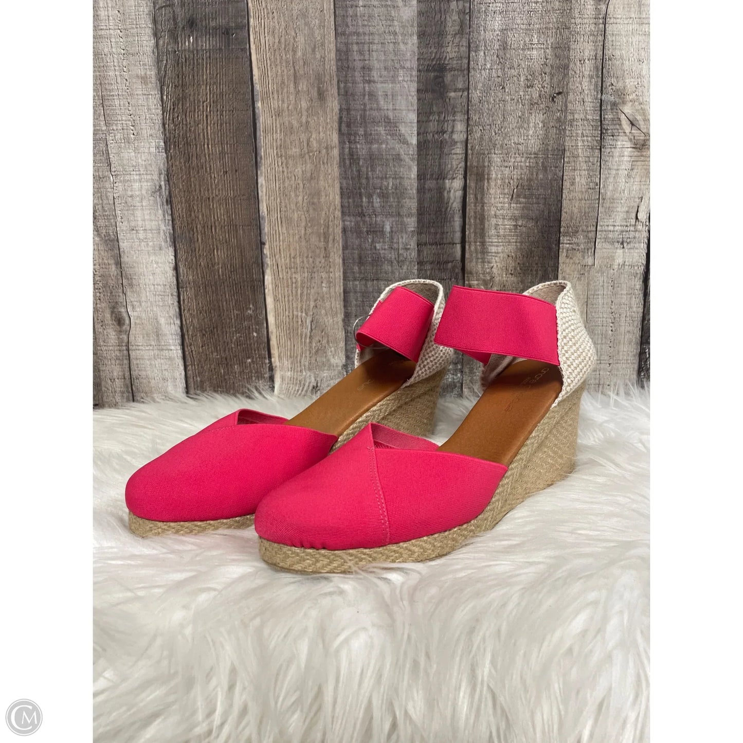 Sandals Heels Wedge By Cme In Pink, Size: 11