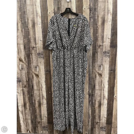 Jumpsuit By Shein In Black & White, Size: 4x