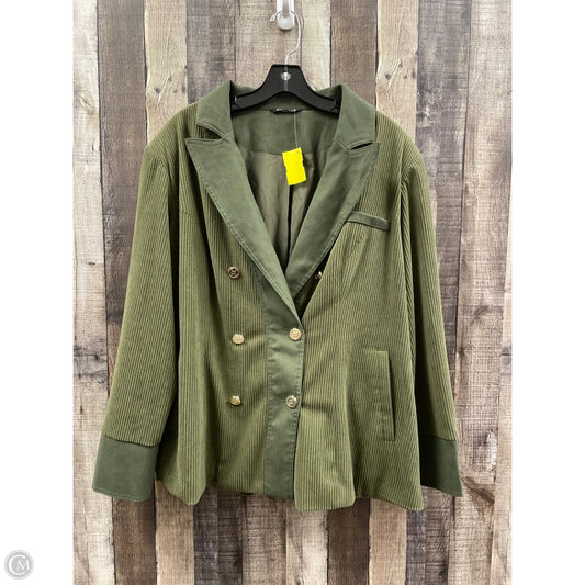 Blazer By Bloomchic In Green, Size: 1x