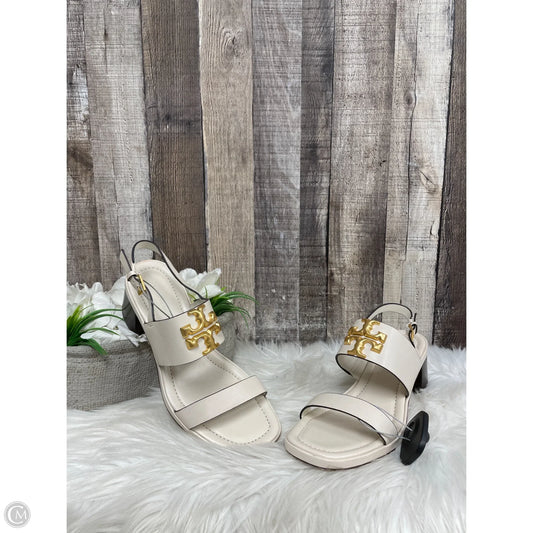 Sandals Designer By Tory Burch In Ivory, Size: 8