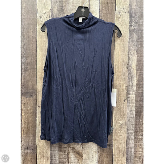 Top Sleeveless By Nordstrom In Navy, Size: L