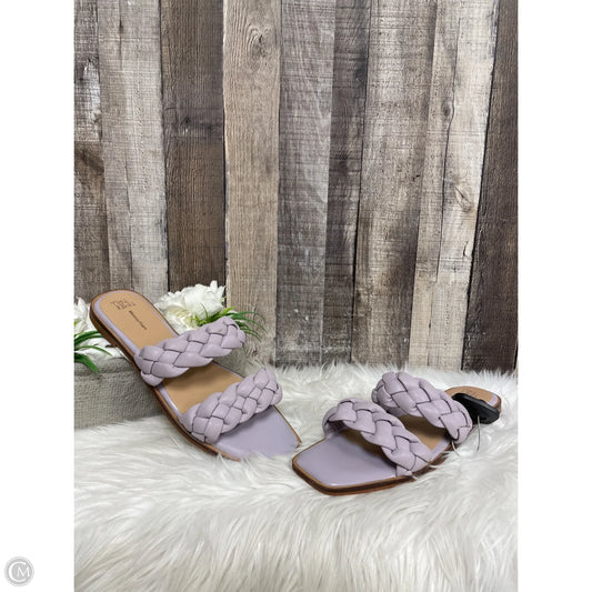 Sandals Flats By Time And Tru In Purple, Size: 10
